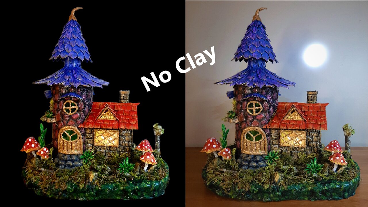 DIY Fairy House using Wine Bottle