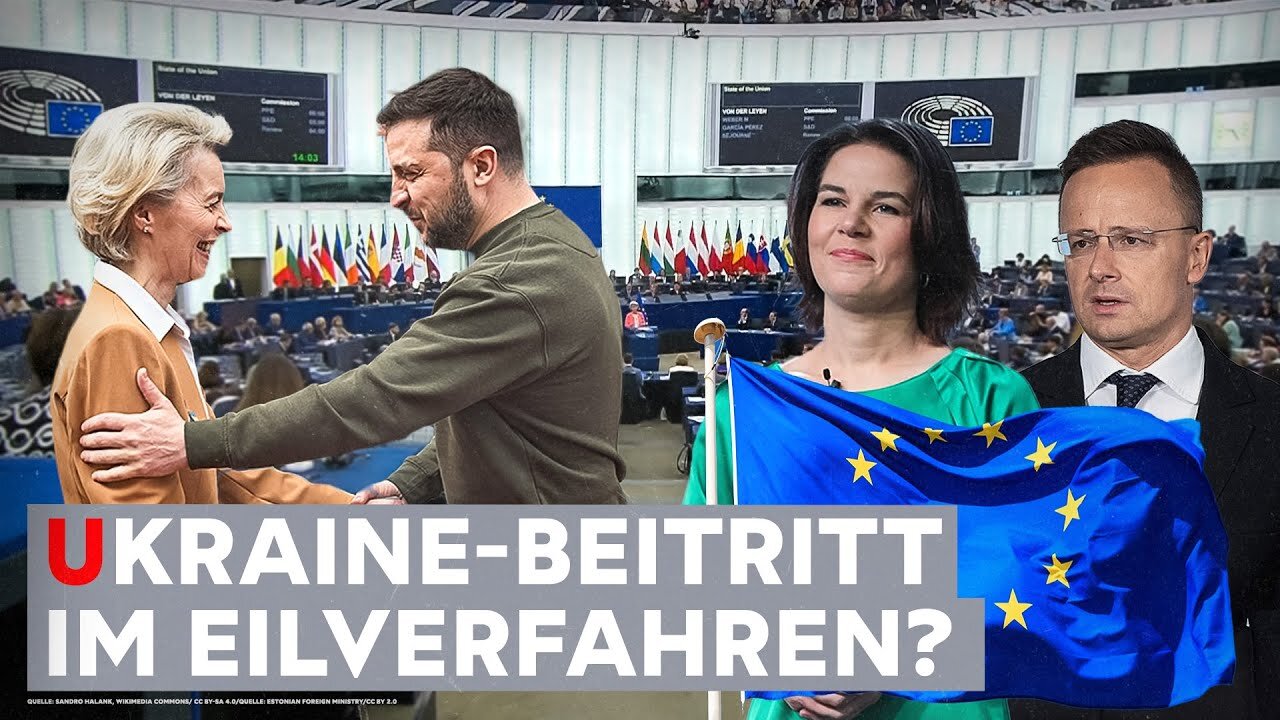 EU-FÜHRUNG DRÄNGT ZUR AUFNAHME DER UKRAINE