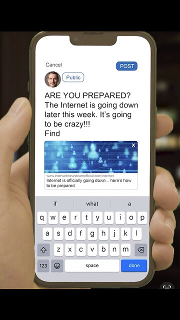 FDA Makes Video about “Misinformation” Using an Internet Blackout as an Example