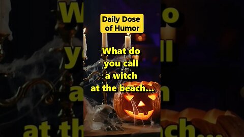 "What do you call a witch at the beach?" #shorts #Funny #Subscribe