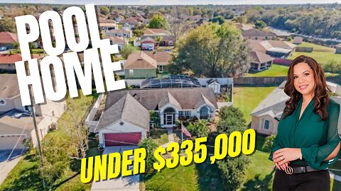 Pool home for sale in Kissimmee Fl. Only $335k!