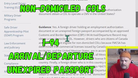 Non Domiciled CDLS 1-94