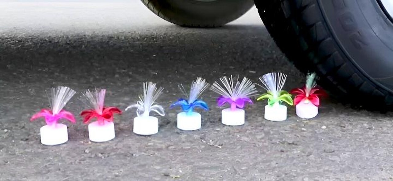 Crushing Crunchy & Soft Things By Car ASMR. Experiment Car Vs Toys