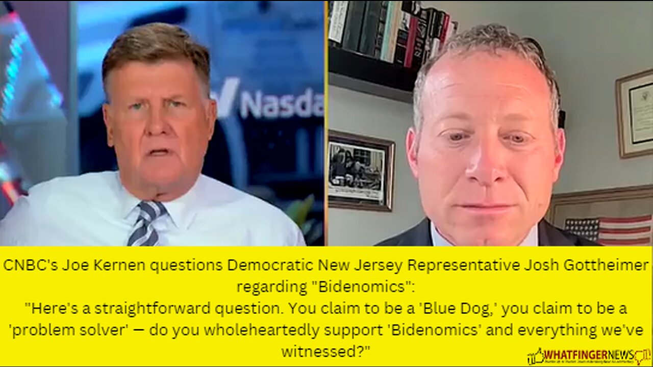 CNBC's Joe Kernen questions Democratic New Jersey Representative Josh Gottheimer