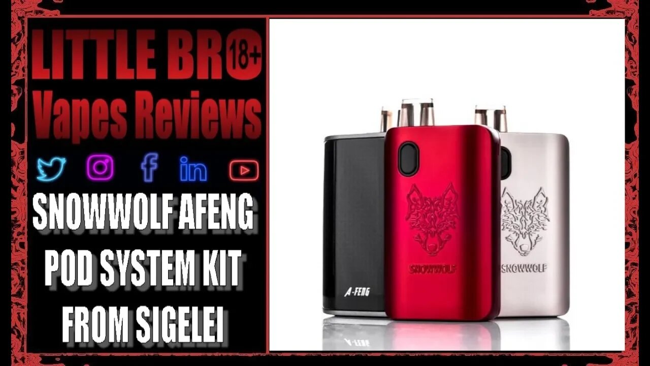 OOO IT HITS... SNOWWOLF AFENG POD KIT FROM SIGELEI