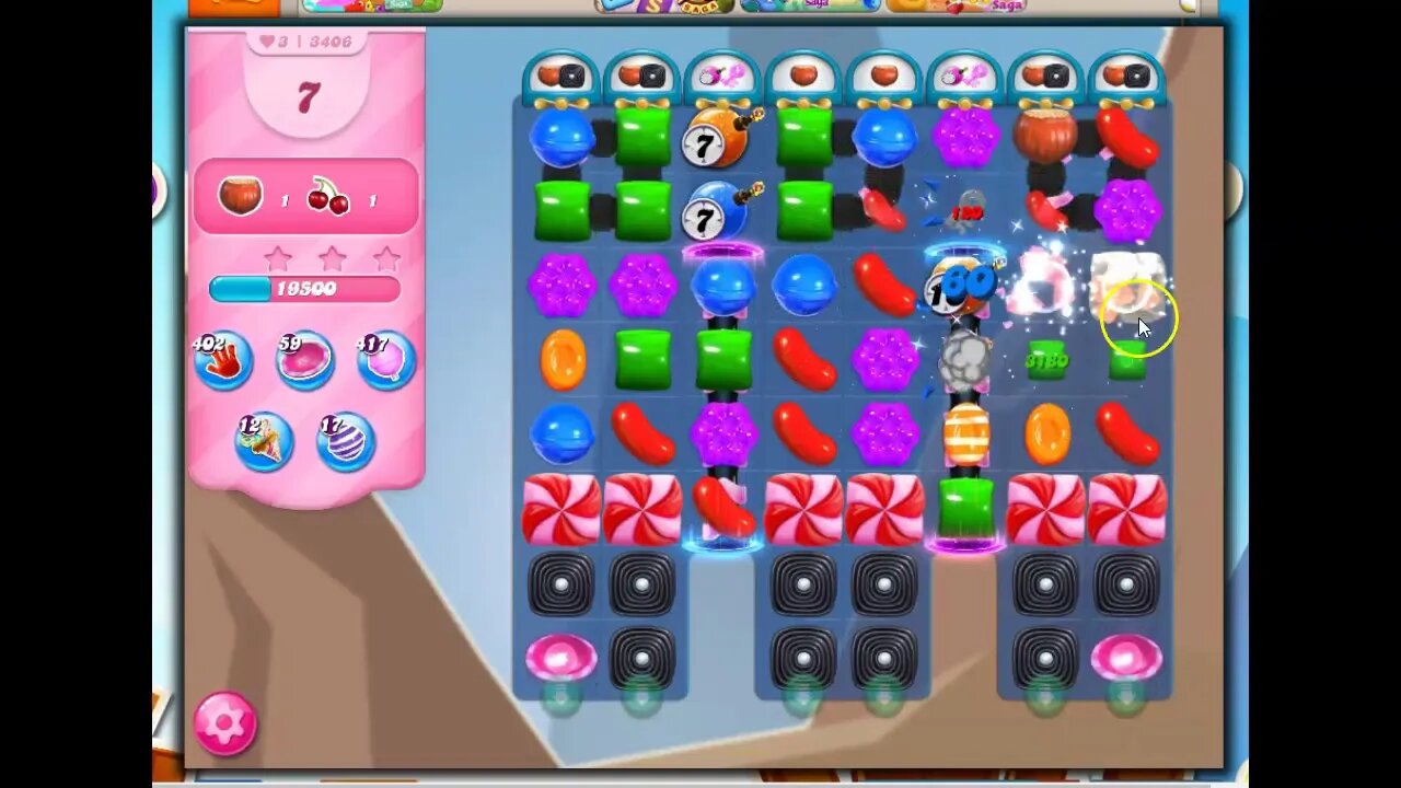 Candy Crush Level 3406 Talkthrough, 13 Moves 0 Boosters