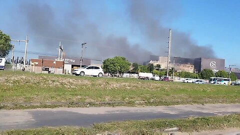 05 - INCENDIO CACAU SHOW NO ESPIRITO SANTO - IMAGENS AEREAS