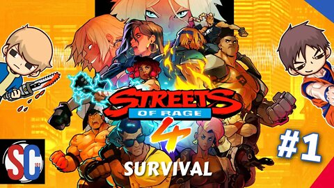 Streets of Rage 4 Survival Mode (Part 1) Blaze And Adam