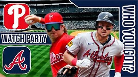 Philadelphia Phillies vs Atlanta Braves | Live Play by Play & Reaction Stream 3D Sim | MLB 2024 Gm