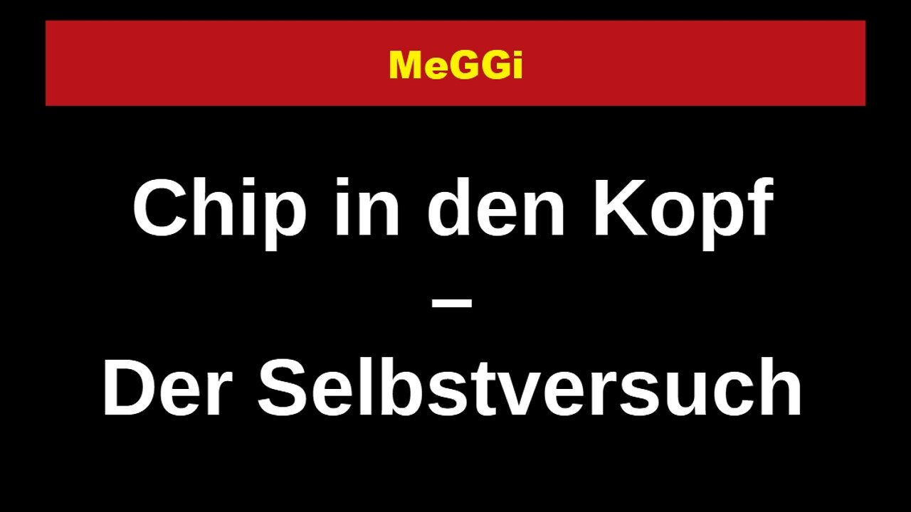 MeGGi - Chip in den Kopf - Der Selbstversuch