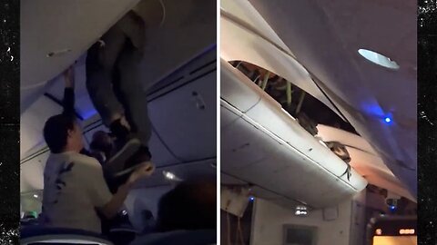 Passenger stuck in overhead bin after severe turbulence