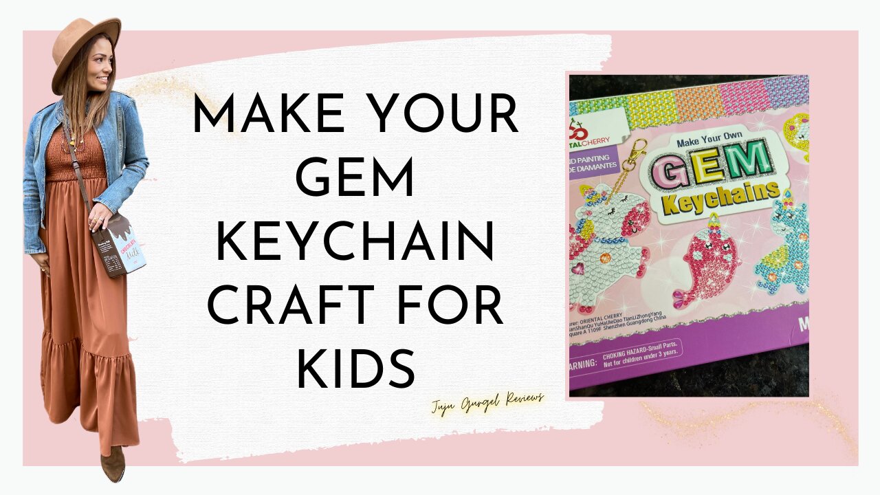 Make your GEM keychain craft for kids review