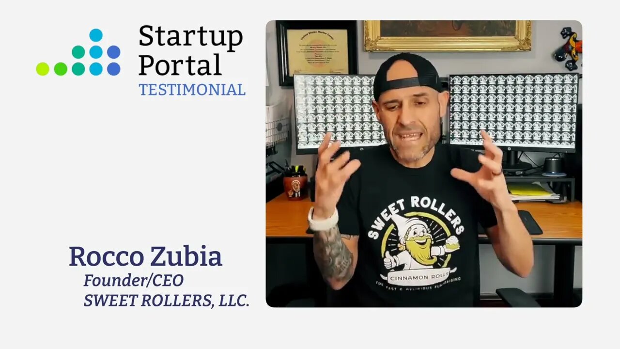 Startup Portal Testimonial - Rocco from Sweet Rollers