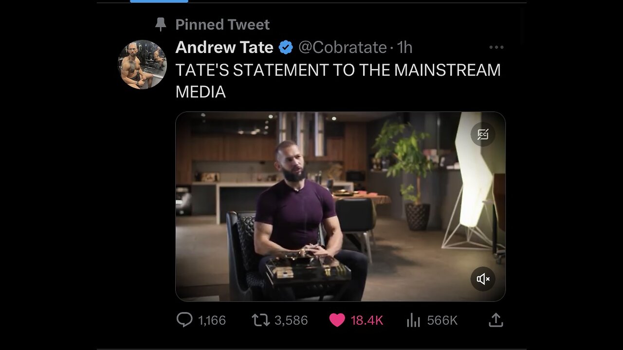 Tates response to BBC’s questions in his recent interview