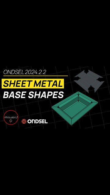 ⚡ Make THIS In 2 Minutes - Sheet Metal Design - Ondsel ES - FreeCAD Sheet Metal | #Shorts