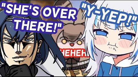 Gura and Mumei Team Up To Trick Kronii
