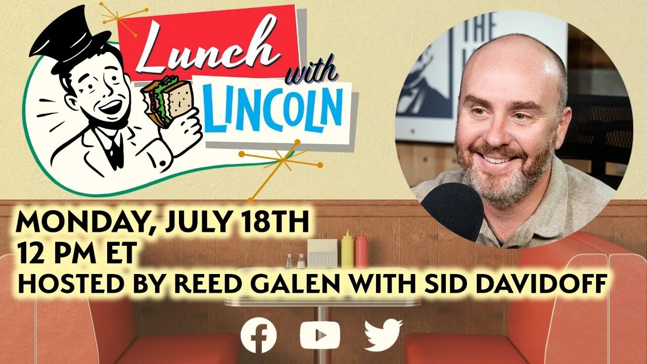 TUNE IN: MONDAY at 12 PM ET: Sid Davidoff joins Lunch With Lincoln.