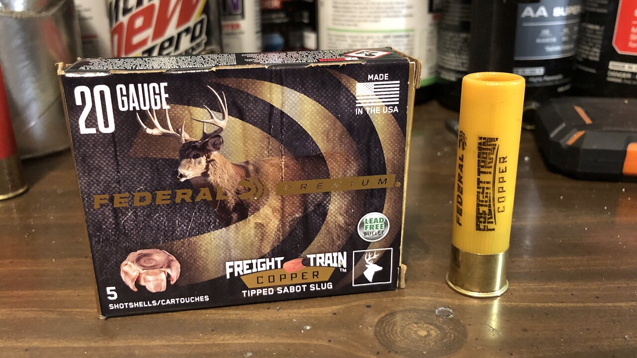 Federal 20 Gauge 3” Freight Train Copper Sabot Slug - Breakdown