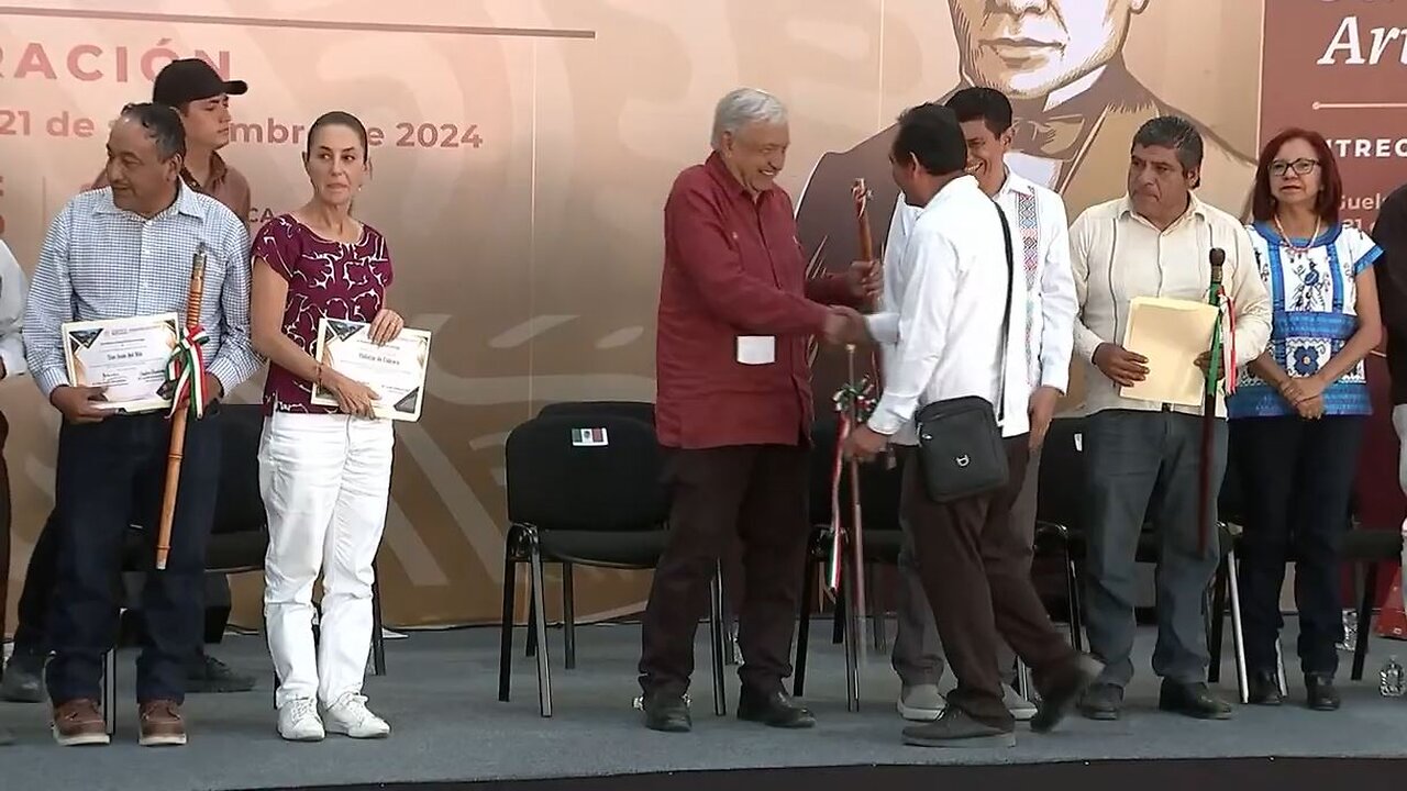 Inauguración del camino “Benito Juárez” e informe del programa Caminos Artesanales