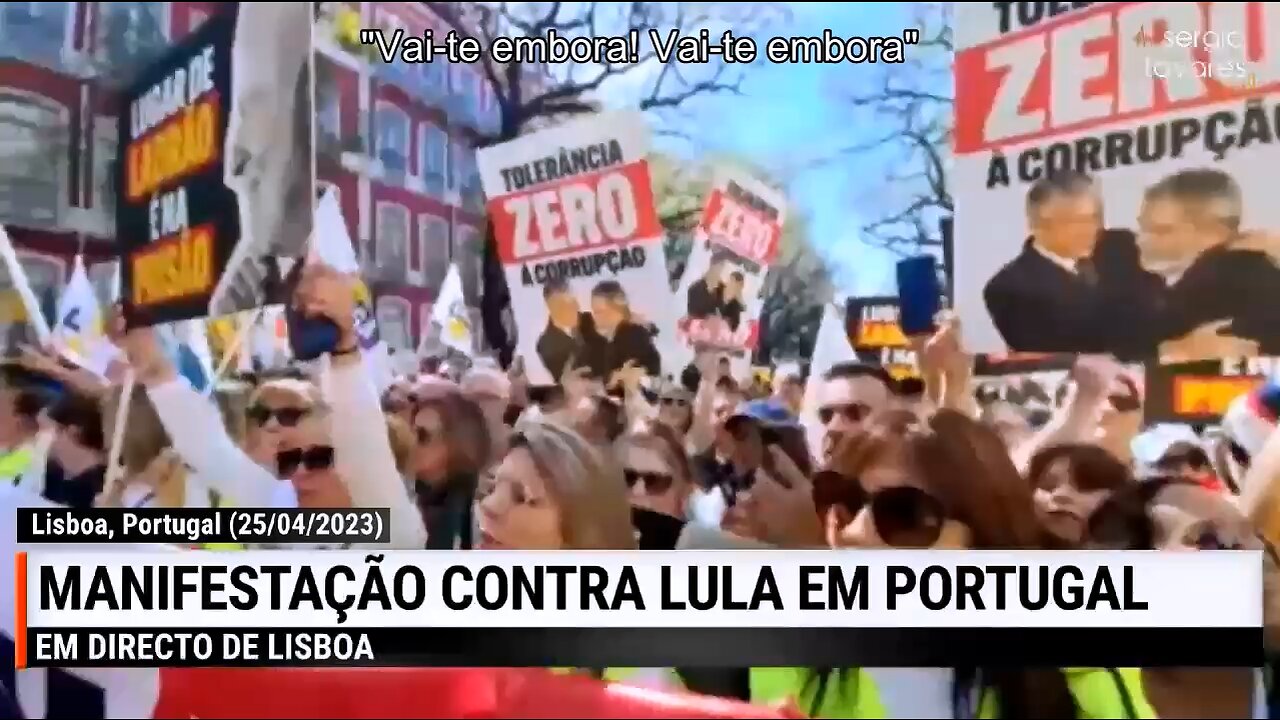 š„ Reportagem - Manifestação contra Lula em Portugal (25/04/2023)