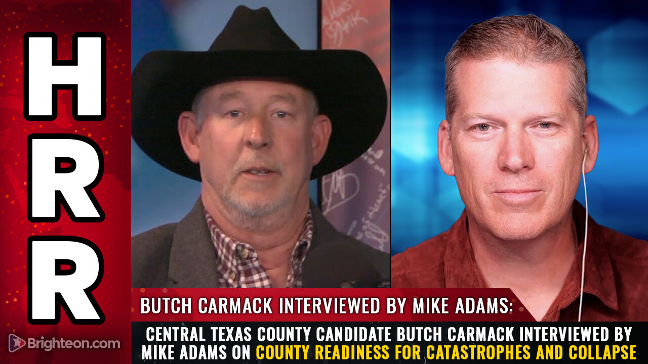 Central Texas county candidate Butch Carmack interviewed by Mike Adams...