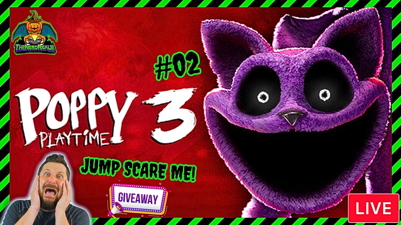 Poppy Playtime 3 #02 | Jump Scare Alerts On! | Giveaways | Scare Me & Win! | 1st Time Playing