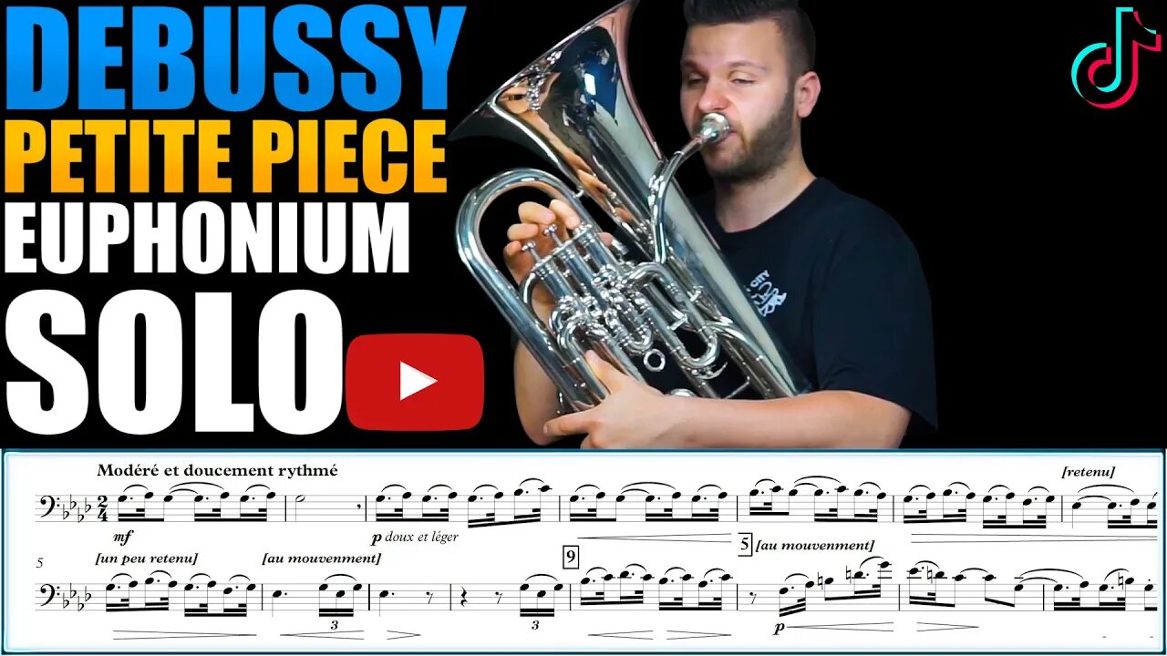 Debussy “Petite Pièce.” Euphonium Solo – Matonizz. Play Along!