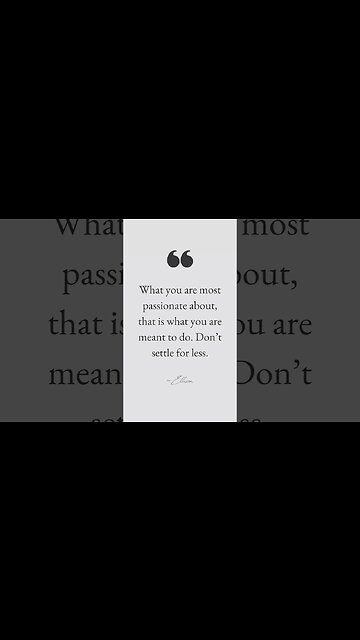 you're MEANT to pursue your dreams!