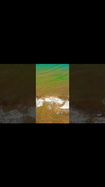 Looking at the big blue ocean from above