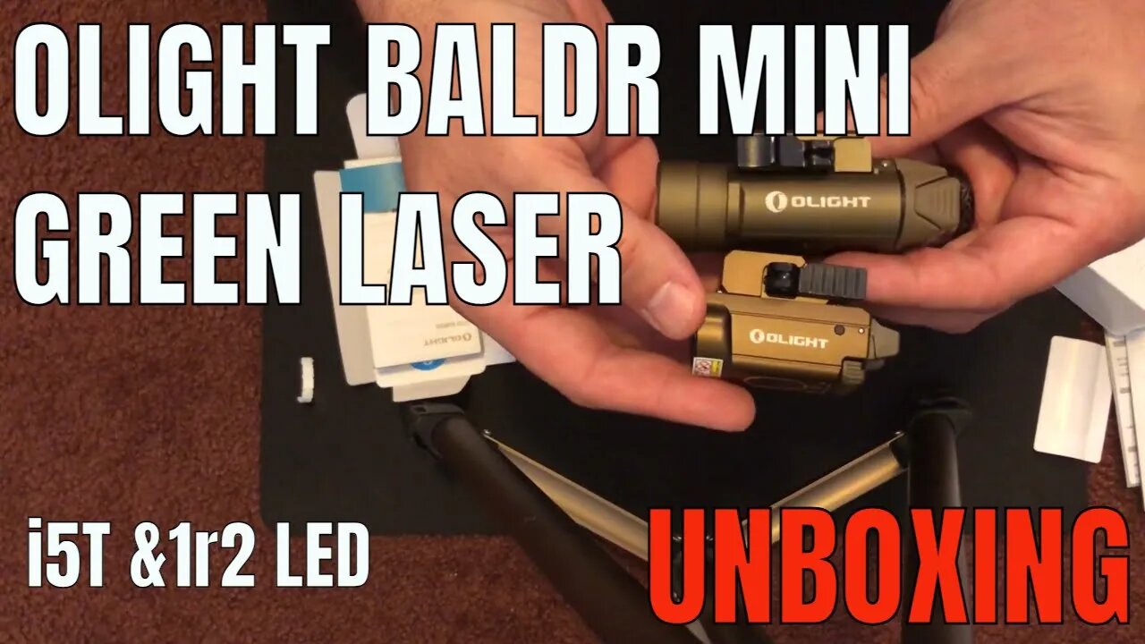 Olight Baldr Mini Green Laser Unboxing and Review