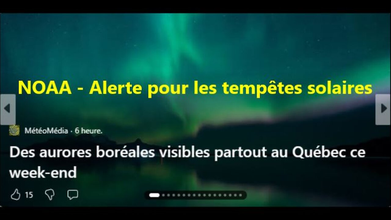 NOAA - Alerte pour les tempêtes solaires