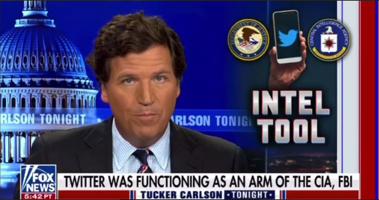 Tucker Carlson Exposes the Intelligence Community Running Twitter