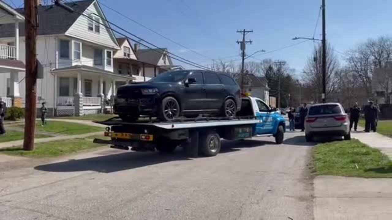 RAW: Police tow black Durango