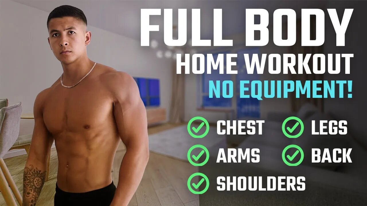 How To Build Muscle At Home- The BEST Full Body Home Workout For Growth