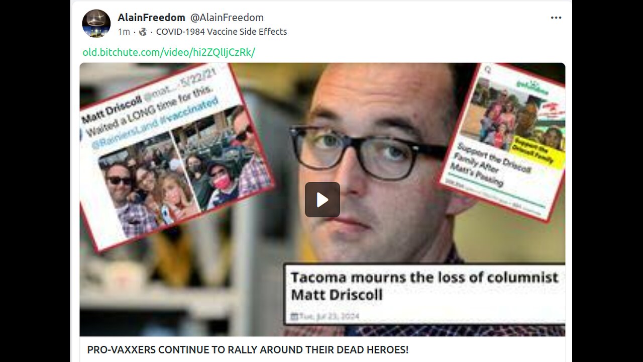 PRO-VAXXERS CONTINUE TO RALLY AROUND THEIR DEAD HEROES!