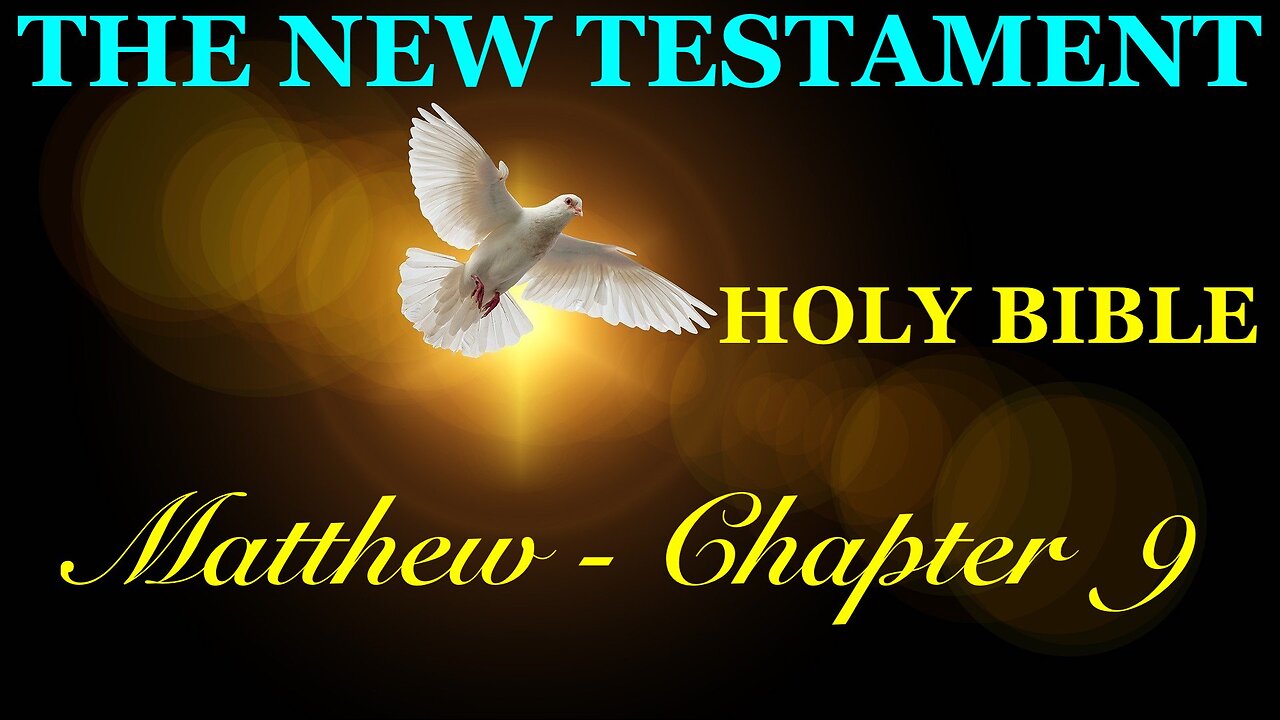 Matthew - Chapter 9 DAILY BIBLE STUDY {Spoken Word - Text - Red Letter Edition}