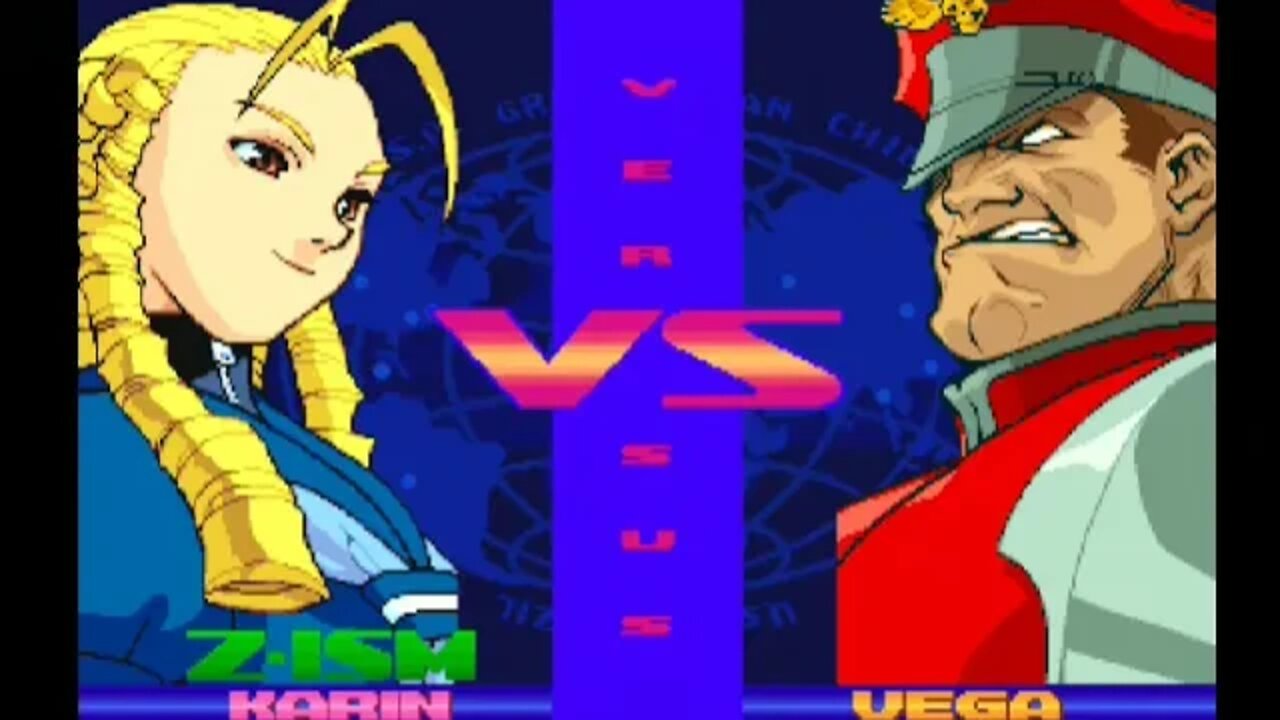 Street Fighter Zero 3 Upper - Karin (Z-ISM) - Nível 8/Expert - No Continues