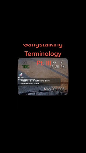 Gang-stalking in Action : The TikTok Edition on YouTube