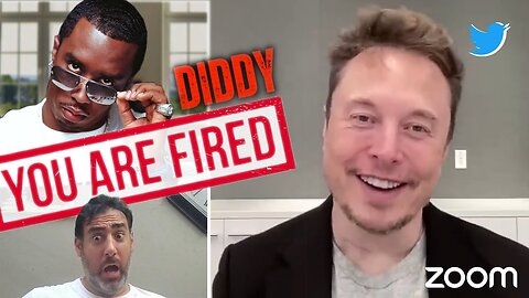 Elon Musk fires P DIDDY employees in twitter meeting DUB