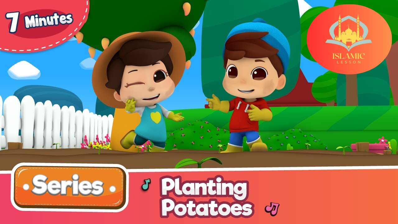 Omar & Hana | Planting Potatoes | Islamic Cartoons | Islamic Lesson