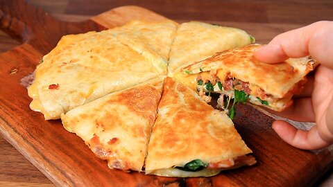 Incredible! Quick breakfast ready in a few minutes! 4 delicious tortilla recipes from Helly😋