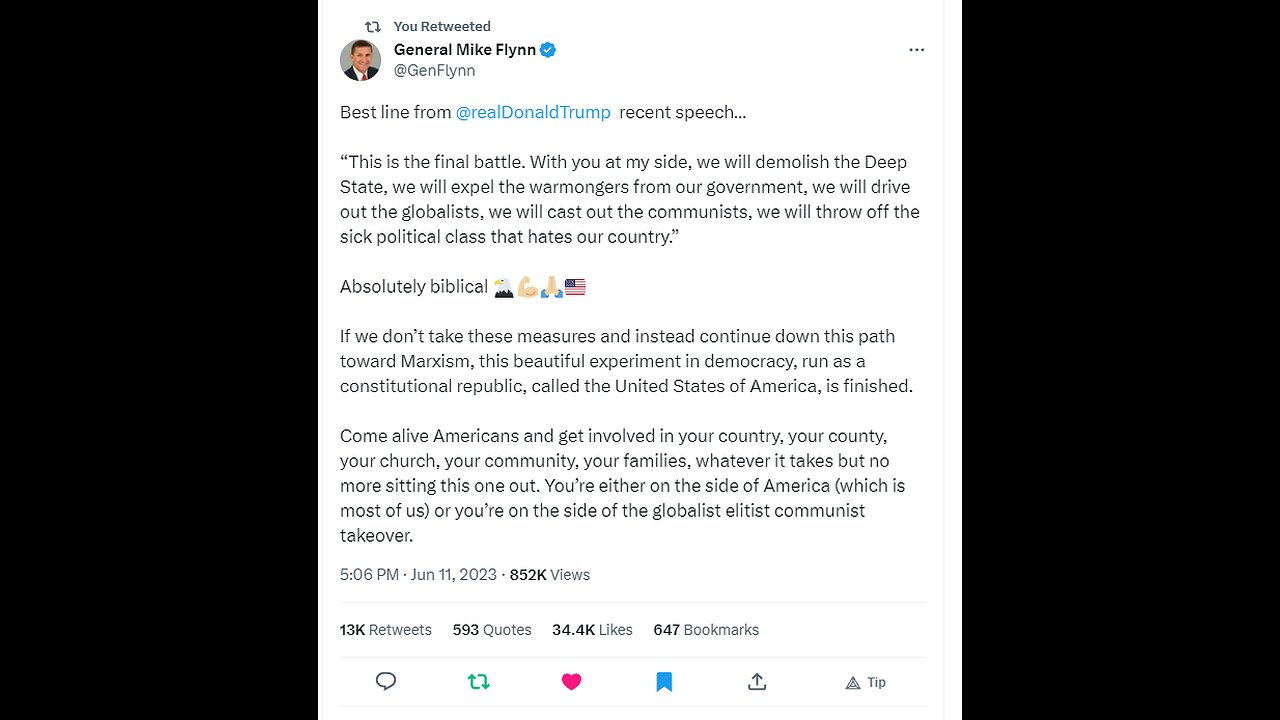 General Flynn, President Trump, The Plan. Q