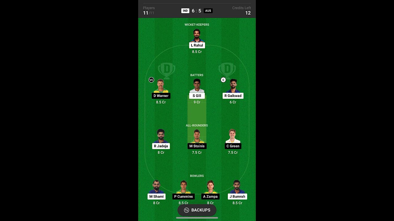 IND vs AUS Dream11 Prediction