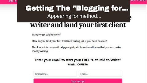 Getting The "Blogging for Profit: Turn Your Passion into an Online Business" To Work