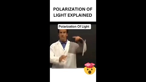 when physics teacher shows the polarization 😎