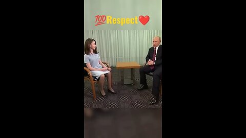 respect to Vladimir Putin with blind girl# Russia🇷🇺