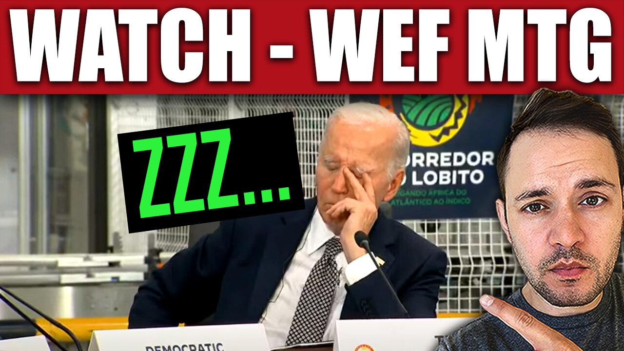 WATCH: Biden Appears to Fall Asleep at Economic Forum in Angola Africa