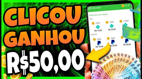 USE POUCO esse APP e GANHE DINHEIRO CLICANDO NA TELA (Sem Convidar)