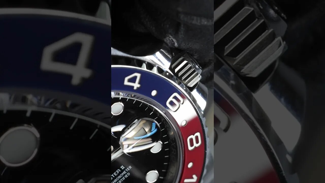 Replacing a Cracked GMT Insert in a Rolex Watch #watch #rolex #luxury #gmt #shorts #rolexwrist