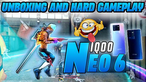 📲 Unboxing Iqoo Neo 6 free fire gaming test in 2023⚡💥 // and battery 🔋 , hard performance test 🤩